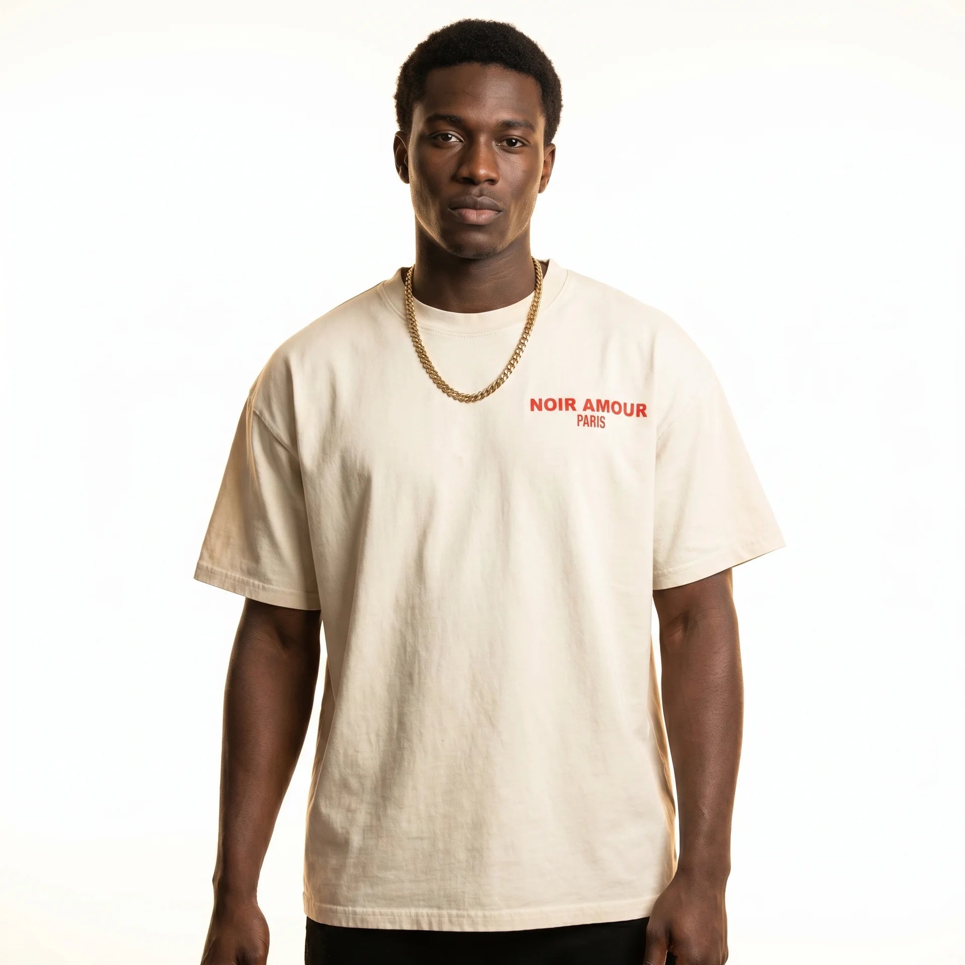 Noir Amour “Follow Your Heart” Cream T-Shirt